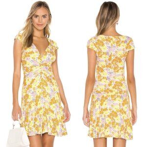 Free People Floral Print Key to Your Heart Size XS Boho Spring Romantic Dress